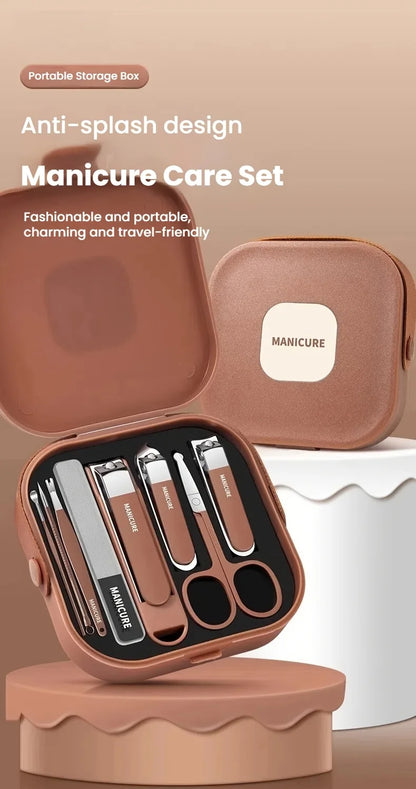 Achieve Salon-Quality Nails with Stainless Steel Manicure & Nail Care Kit!