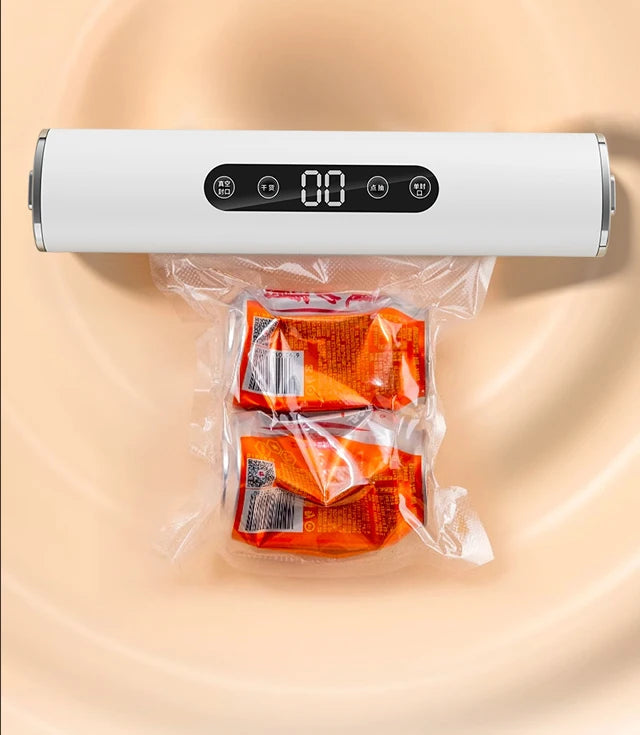 Preserve freshness like a pro with the New Vacuum Sealing Machine compact food sealer for kitchen products, meats, and plastic bags. This home appliance vacuums and seals instantly to lock in flavor and extend shelf life. Effortless storage for bulk buys.