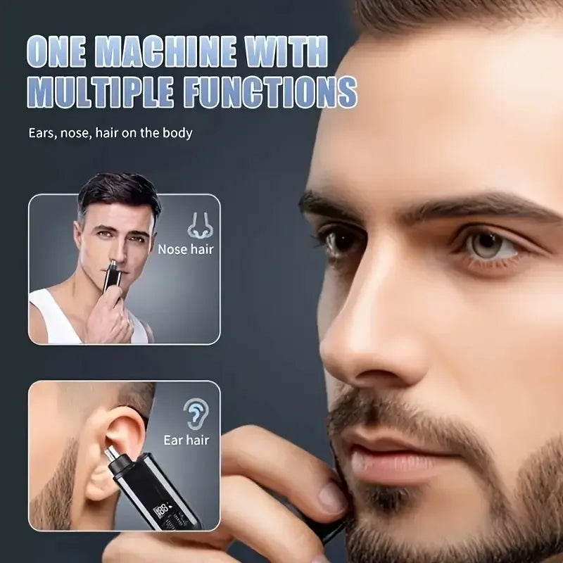 Groom Neatly with Rechargeable Nose Hair Trimmer for Men!