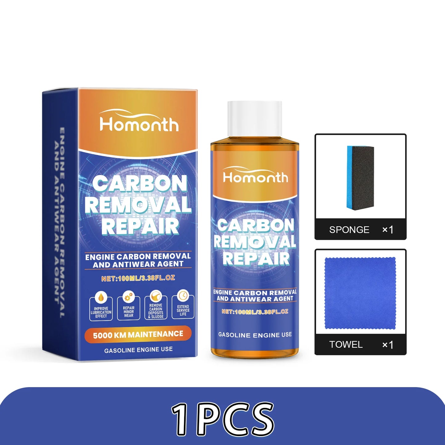 Restore Engine Power with Professional Carbon Anti-Wear Oil Additive!