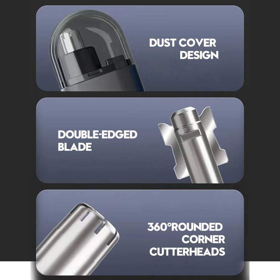 Groom Neatly with Rechargeable Nose Hair Trimmer for Men!