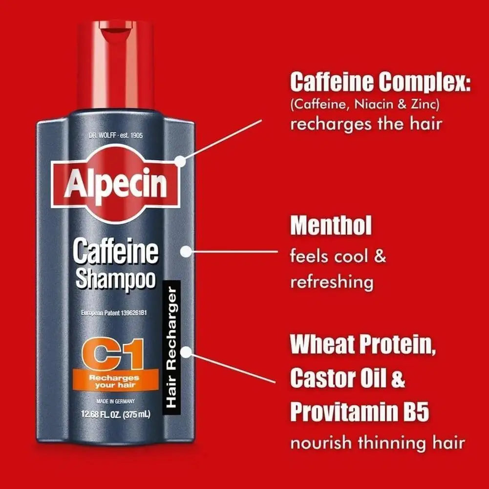 Revitalize Hair Roots with German Alpecin Caffeine Shampoo!