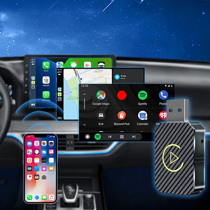 Go Wireless with Smart CarPlay Android Auto AI Box Adapter!