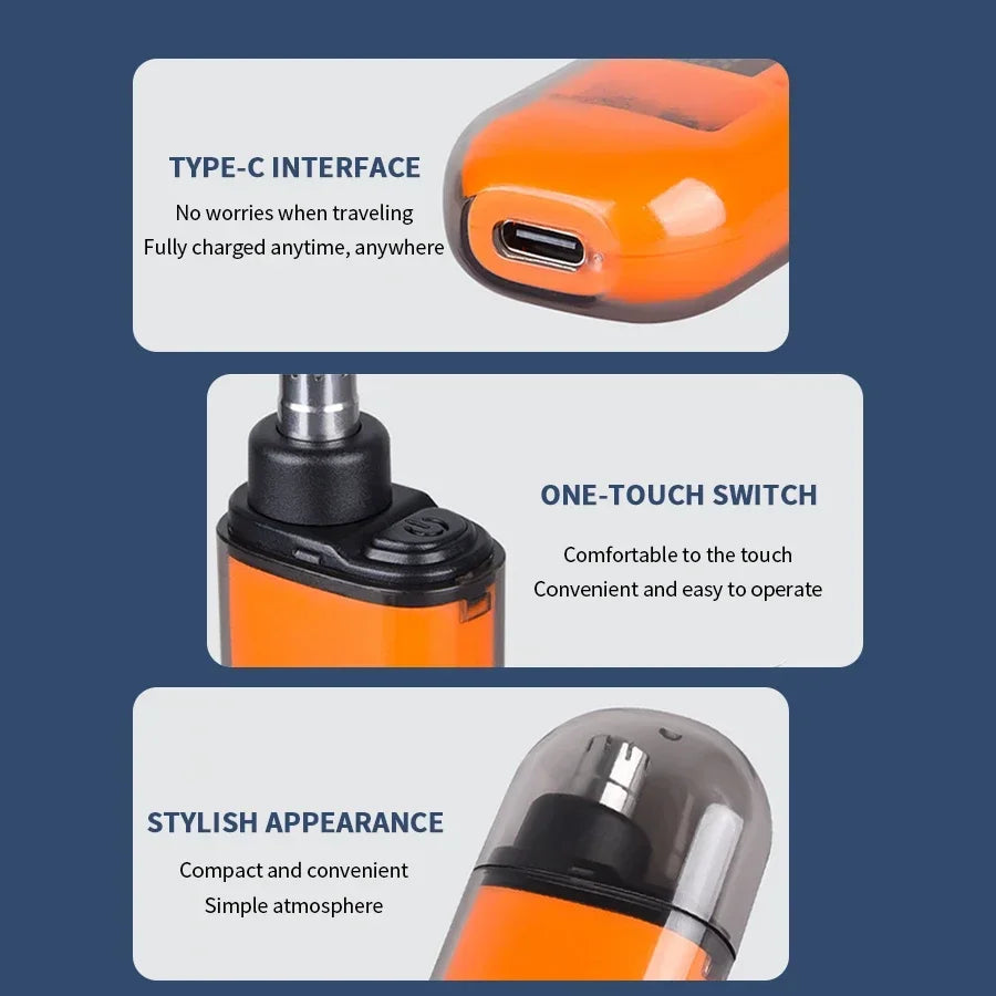 Groom Neatly with Rechargeable Nose Hair Trimmer for Men!