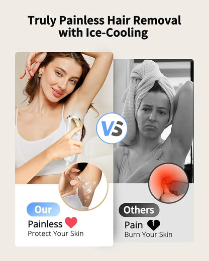 Achieve flawless, pain-free skin with the LYSMOK IPL Laser Hair Removal Device – advanced at-home epilator with ice cooling for women and men. Say goodbye to razors forever and hello to smooth results in weeks, right from your NovaZip beauty collection.