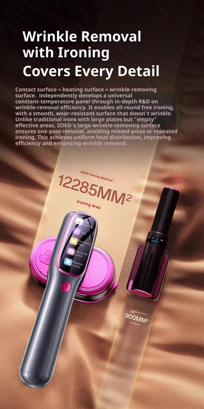 Say goodbye to ironing boards with the 2026 New Model Professional 1200W Garment Steamer – fast-heating portable powerhouse for wrinkle-free clothes on the go. ZHUYAN's RoHS/CE-certified iron from NovaZip keeps your wardrobe sharp effortlessly.