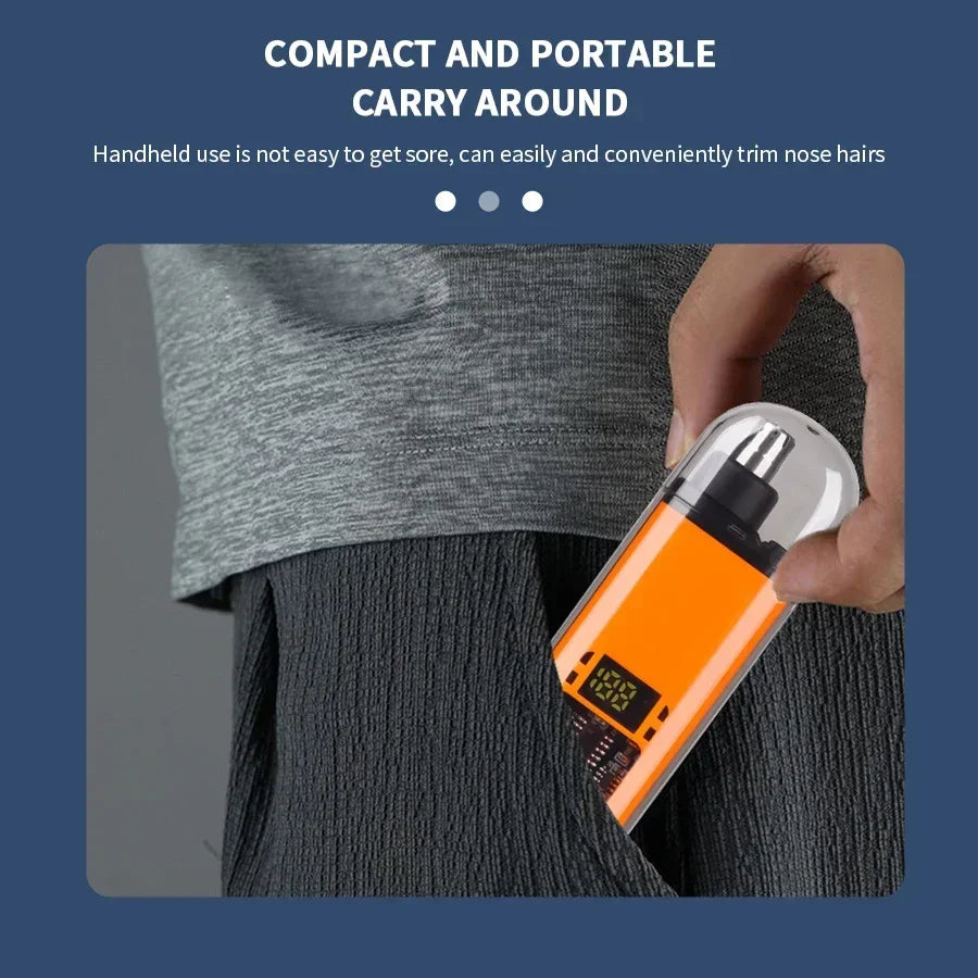 Groom Neatly with Rechargeable Nose Hair Trimmer for Men!