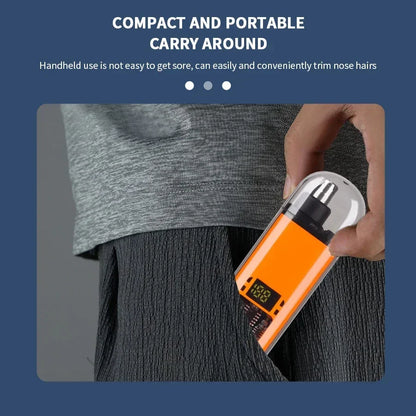 Groom Neatly with Rechargeable Nose Hair Trimmer for Men!