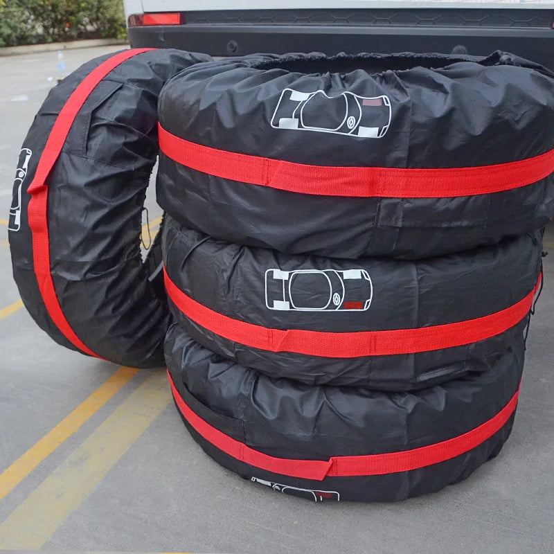 Universal Waterproof Spare Tire Storage Bag S/L - Dustproof Polyester Car Wheel Cover Case