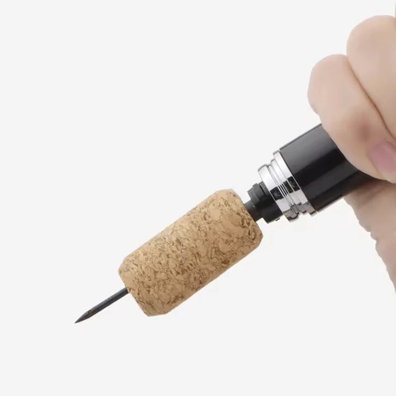 Wine lovers seeking a mess-free alternative to traditional corkscrews great for travel, camping, or home bars.Its lightweight (45g) palm-sized build (20x2cm) fits pockets easily, unlike bulky electric models.