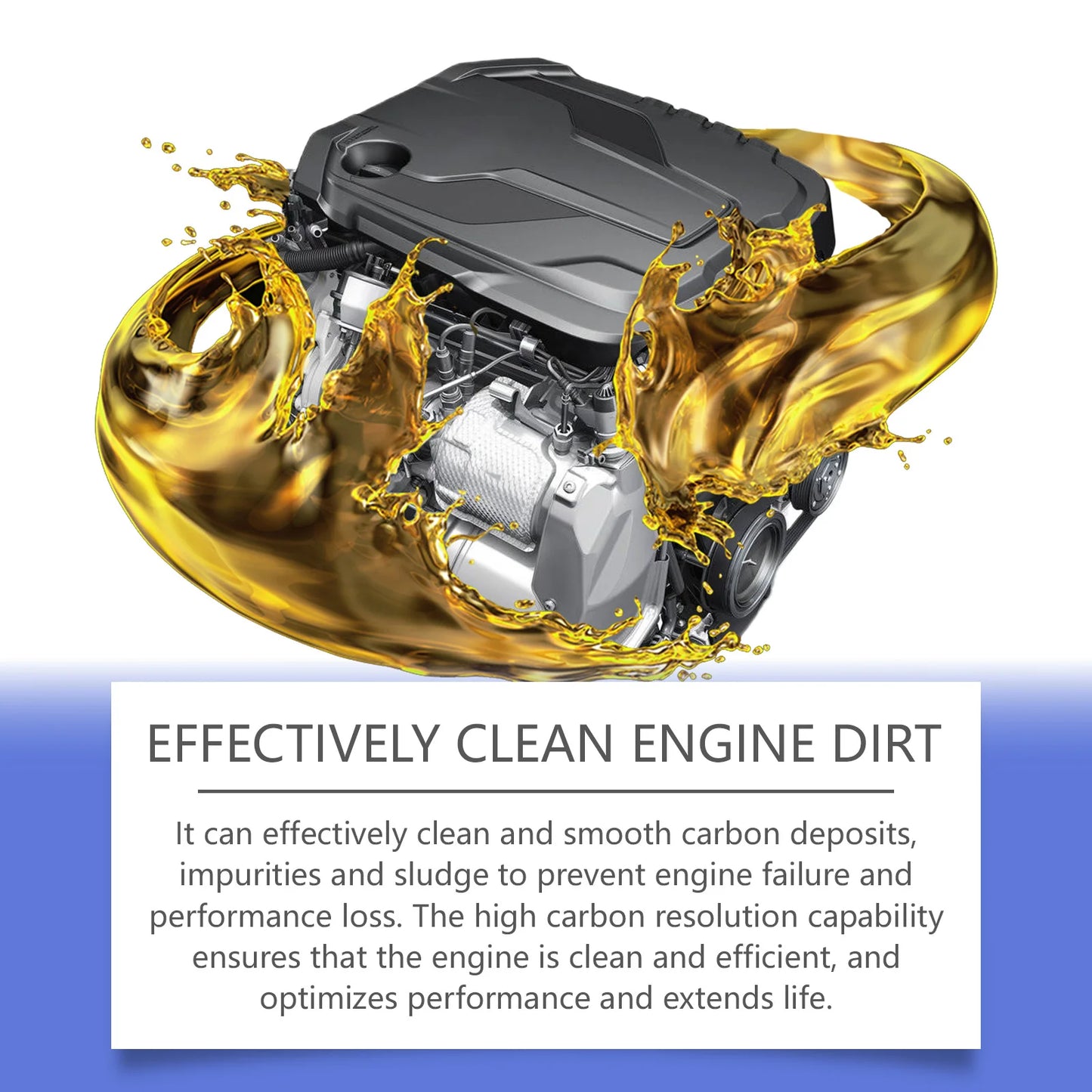 Restore Engine Power with Professional Carbon Anti-Wear Oil Additive!