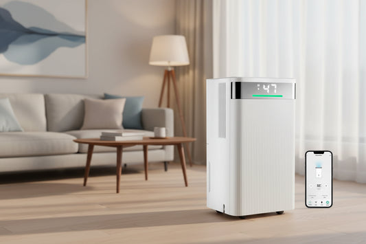 Banish humidity and odors effortlessly with the Oya 8.5L/Day WiFi Dehumidifier – smart 12L/16L capacity model with 24H timer and app control. Perfect for homes, closets, or cars from NovaZip essentials.