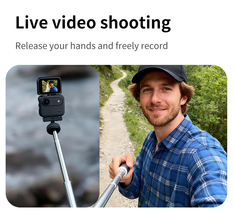 Capture epic adventures with the Mini Sports Camera 4K Ultra Vlog – flip clear screen, anti-shake tech, and 143° wide-angle lens for stunning student travel footage.