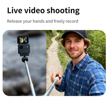 Capture epic adventures with the Mini Sports Camera 4K Ultra Vlog – flip clear screen, anti-shake tech, and 143° wide-angle lens for stunning student travel footage.
