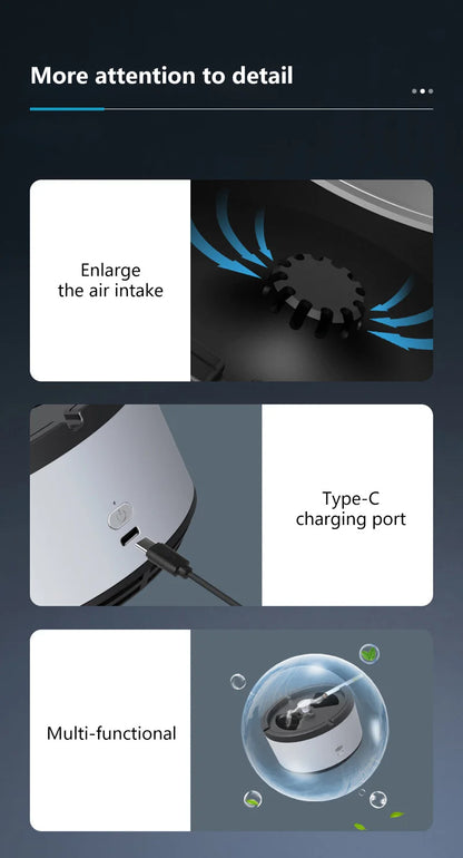 Clear the Air Instantly with Intelligent Car Air Purifier Ashtray!