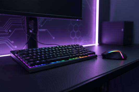 Dominate realms with the Redragon S141 Gaming Keyboard & Mouse Combo. K15 RGB membrane keyboard pairs with 10,000 DPI M16 wired mouse for precision supremacy.