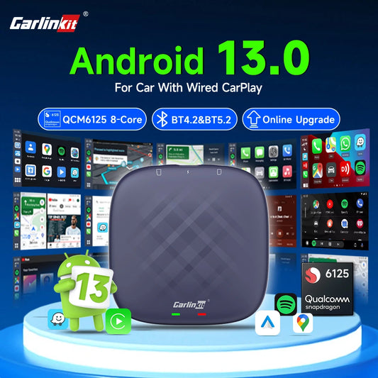 Revolutionize Your Car Infotainment with CarlinKit Android 13 Car TV Box!
