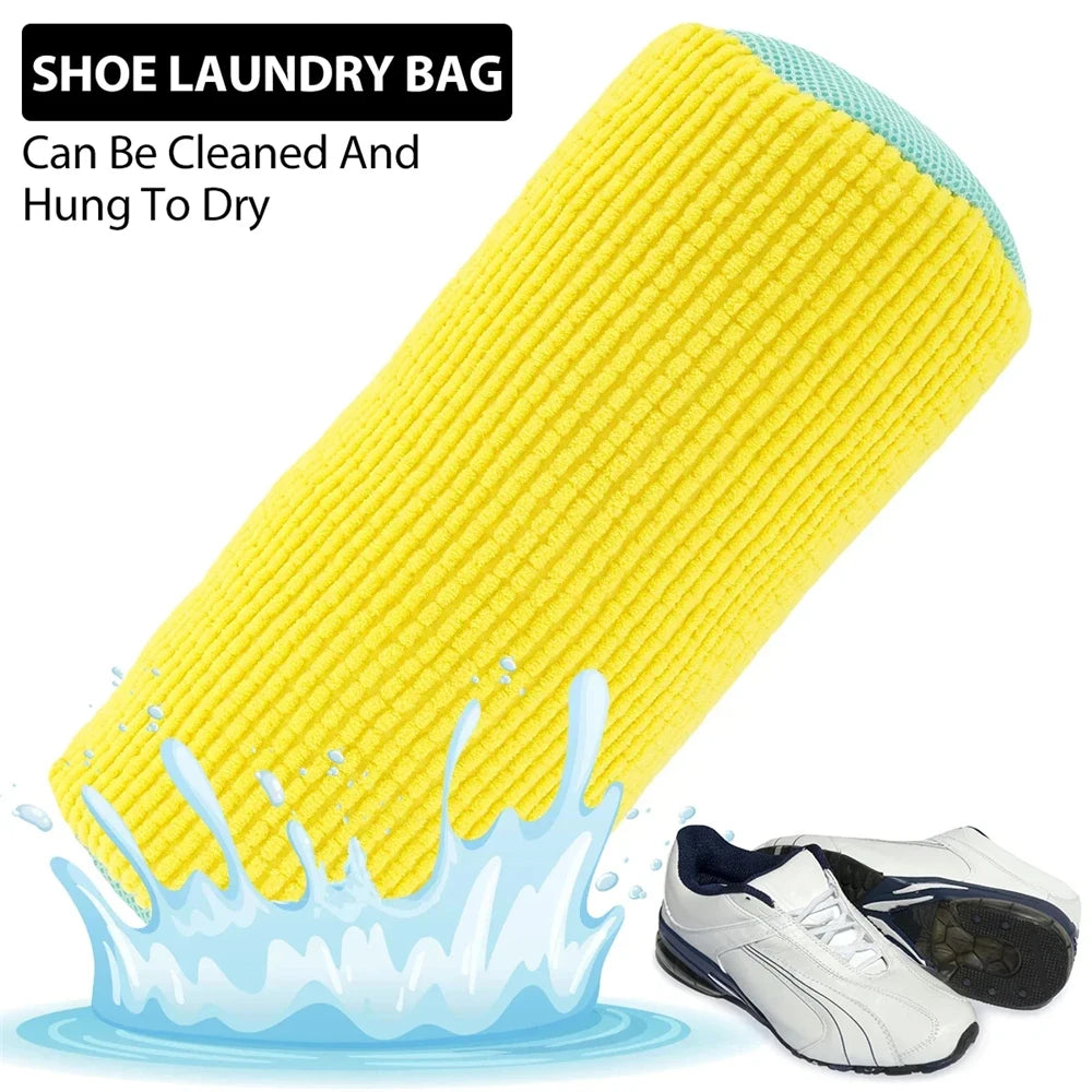 Elevate shoe care with this luxurious Laundry Bag for Washing Machines. Zippered design with rich internal fluff safeguards sneakers and casual shoes during every cycle.