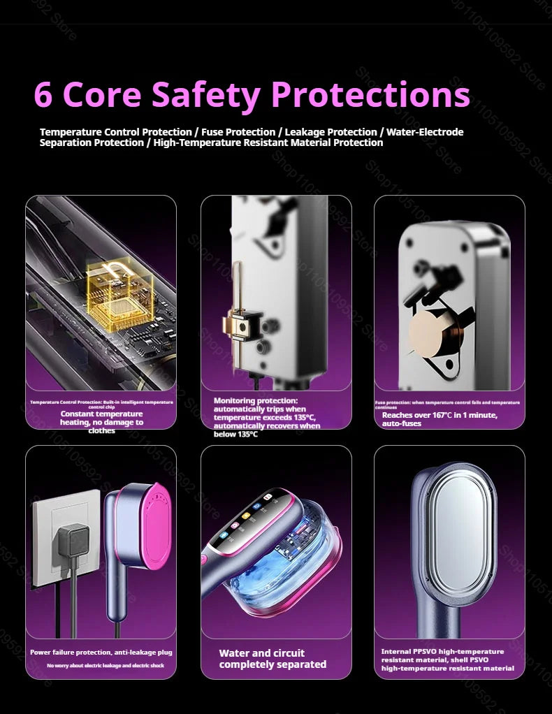 Say goodbye to ironing boards with the 2026 New Model Professional 1200W Garment Steamer – fast-heating portable powerhouse for wrinkle-free clothes on the go. ZHUYAN's RoHS/CE-certified iron from NovaZip keeps your wardrobe sharp effortlessly.