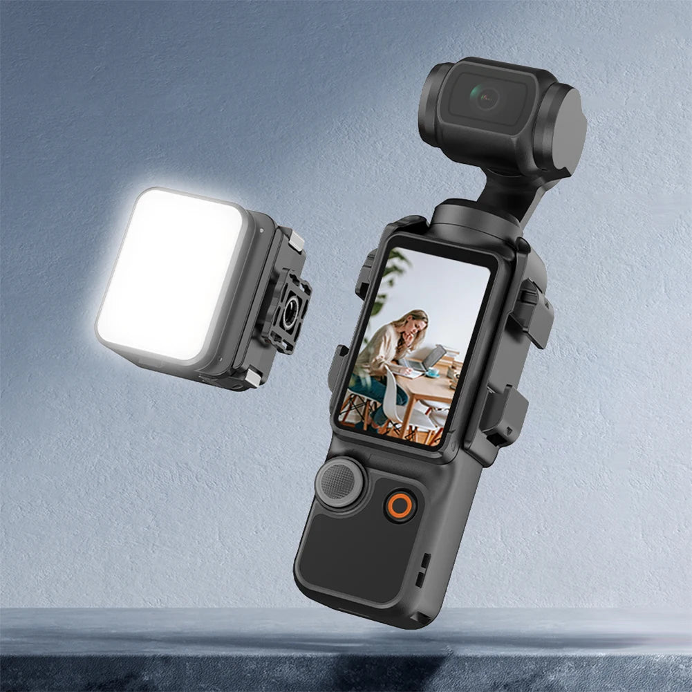 Perfect your vlogs and TikToks with the Alloyseed Magnetic Fill Light – rechargeable LED video light tailored for DJI Osmo Pocket 3, selfies, and studio setups.