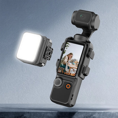Perfect your vlogs and TikToks with the Alloyseed Magnetic Fill Light – rechargeable LED video light tailored for DJI Osmo Pocket 3, selfies, and studio setups.