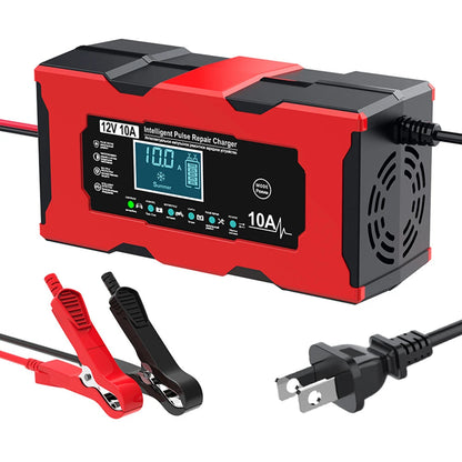 Revive Your Car Battery with 12V 10A Pulse Repair Charger!