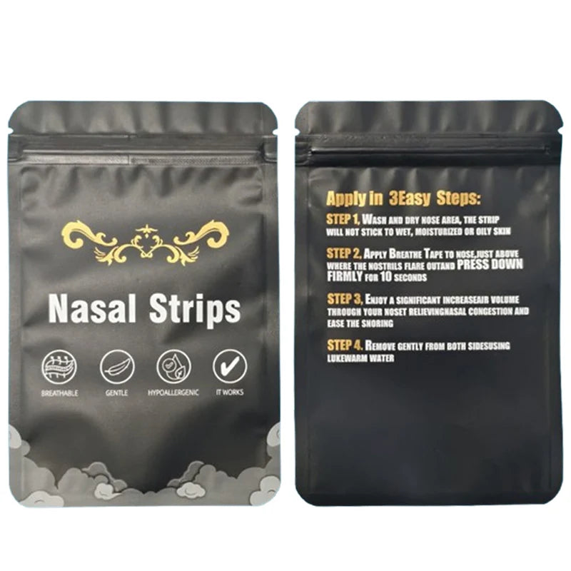 Breathe Freely with 30/60/90pcs Enhanced Adhesion Sports Nasal Strips!