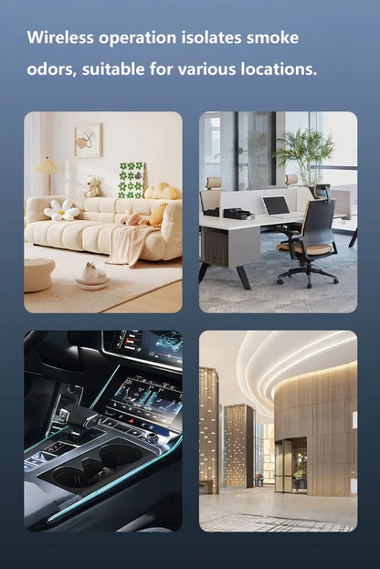 Clear the Air Instantly with Intelligent Car Air Purifier Ashtray!