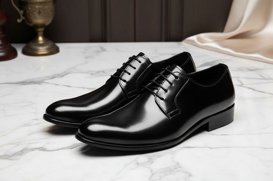 Indulge in refined sophistication with these exquisite Men's Business Leather Shoes. Hand-brushed premium leather and breathable lace-up design deliver unparalleled elegance.