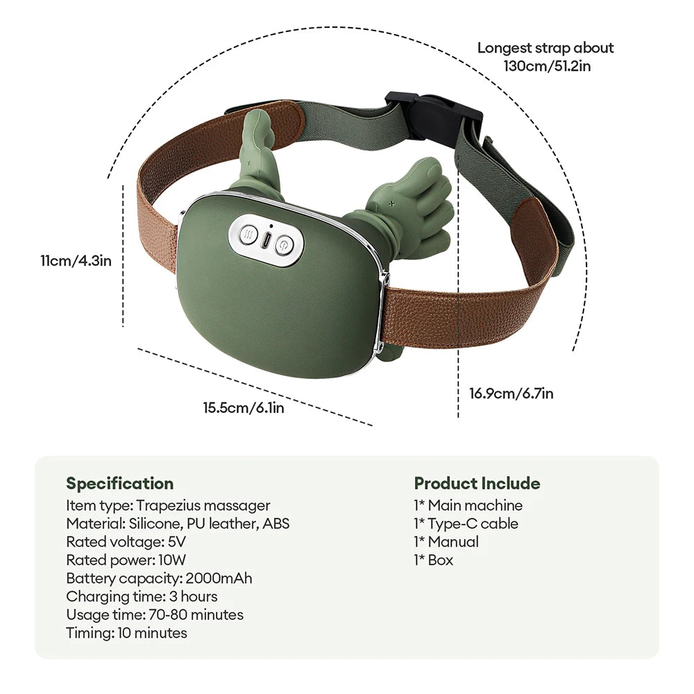 Relieve Tension with 4D Bionic Finger Neck & Shoulder Massager!
