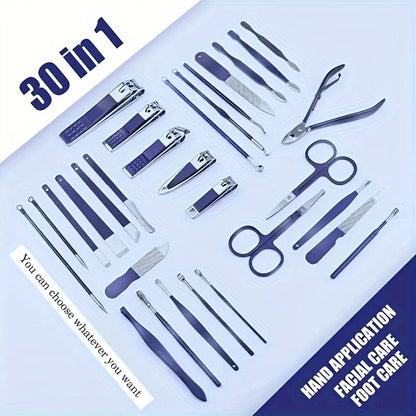 Master Your Grooming with 30-in-1 Professional Manicure Kit!