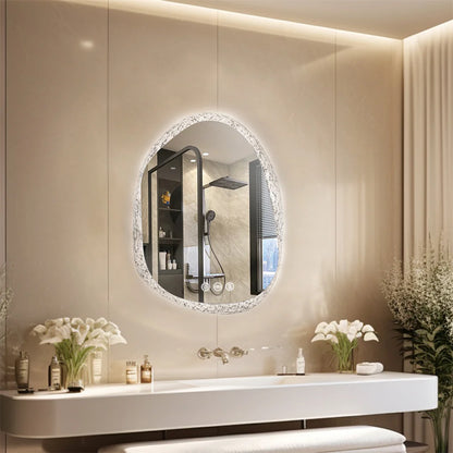 Illuminate vanities with the LUVOD Frameless LED Light Bathroom Mirror. Backlit wall-mounted masterpiece features intuitive touch sensors and IP44 waterproofing for flawless daily rituals.