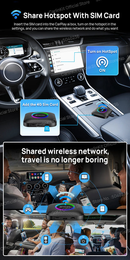 Discover the CarlinKit CarPlay AI Box Android 13 QCM6225!