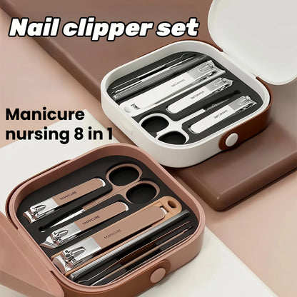 Achieve Salon-Quality Nails with Stainless Steel Manicure & Nail Care Kit!