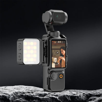 Perfect your vlogs and TikToks with the Alloyseed Magnetic Fill Light – rechargeable LED video light tailored for DJI Osmo Pocket 3, selfies, and studio setups.