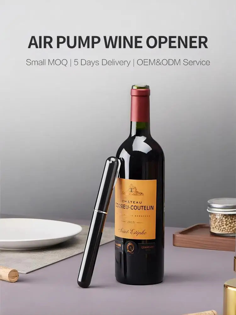 Wine lovers seeking a mess-free alternative to traditional corkscrews great for travel, camping, or home bars.Its lightweight (45g) palm-sized build (20x2cm) fits pockets easily, unlike bulky electric models.