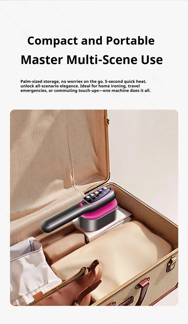 Say goodbye to ironing boards with the 2026 New Model Professional 1200W Garment Steamer – fast-heating portable powerhouse for wrinkle-free clothes on the go. ZHUYAN's RoHS/CE-certified iron from NovaZip keeps your wardrobe sharp effortlessly.