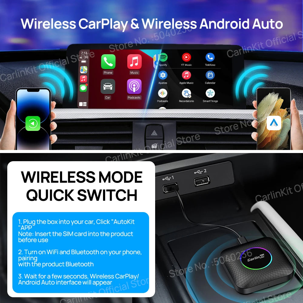 Discover the CarlinKit CarPlay AI Box Android 13 QCM6225!