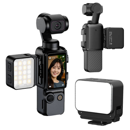 Perfect your vlogs and TikToks with the Alloyseed Magnetic Fill Light – rechargeable LED video light tailored for DJI Osmo Pocket 3, selfies, and studio setups.